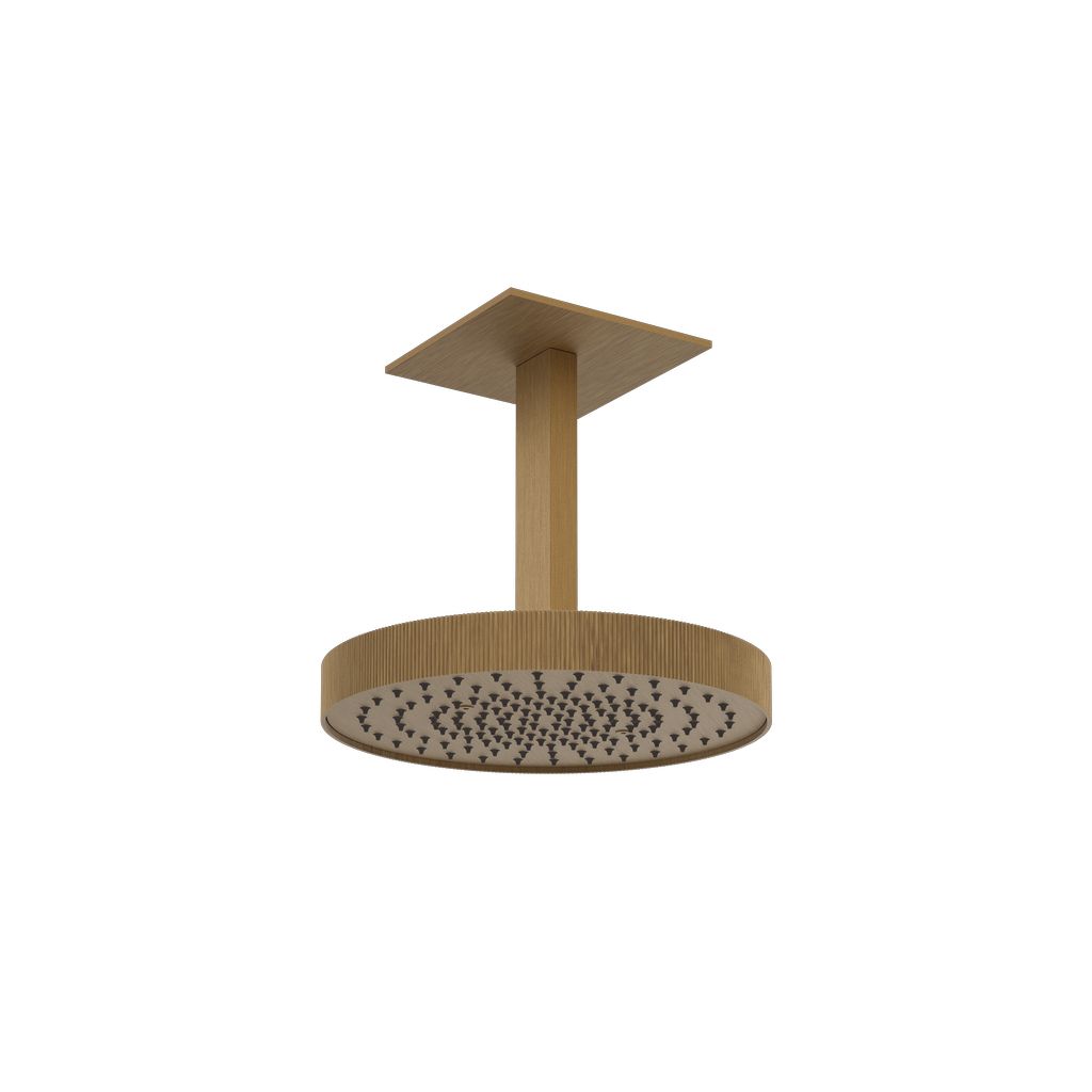 Gessi Inverso Rigato Kopfbrause Messing antik