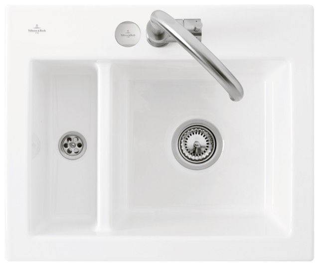 Villeroy & Boch Subway 60 XM Flat Küchenspüle, mit Ablaufgarnitur mit Excenterbetätigung