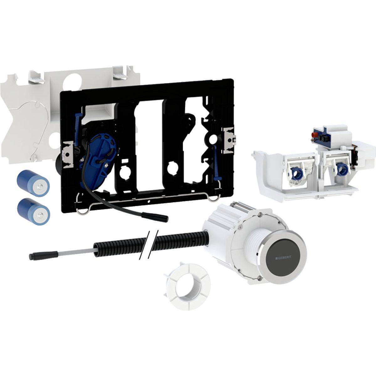 Geberit Sigma 10 WC-Betätigungsplatte mit elektronischer Spülauslösung, manuell