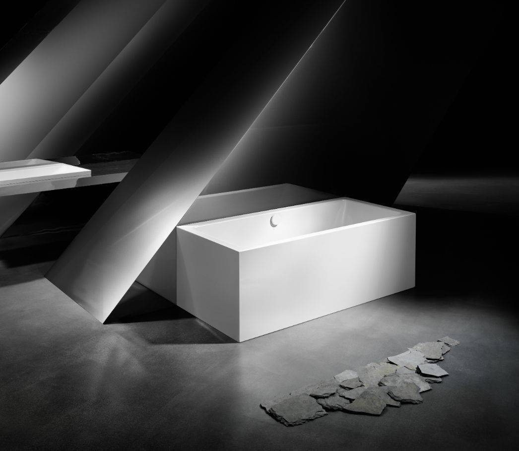 Meisterstück Conoduo freestanding bath tub 1800 x 800 x 460mm, with pop-up waste with filling function