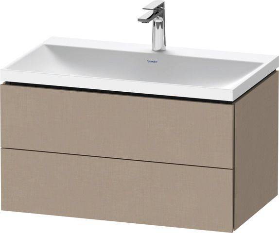 Duravit L-Cube c-shaped Badmöbel-Set 800mm leinen
