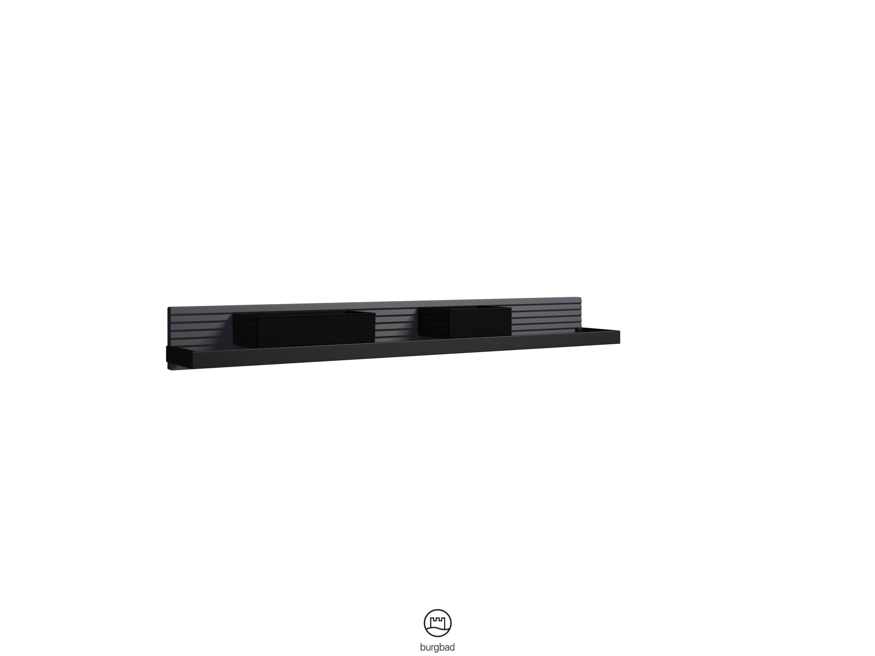 burgbad Fiumo Wandboard 117x1000x150 Graphit Softmatt