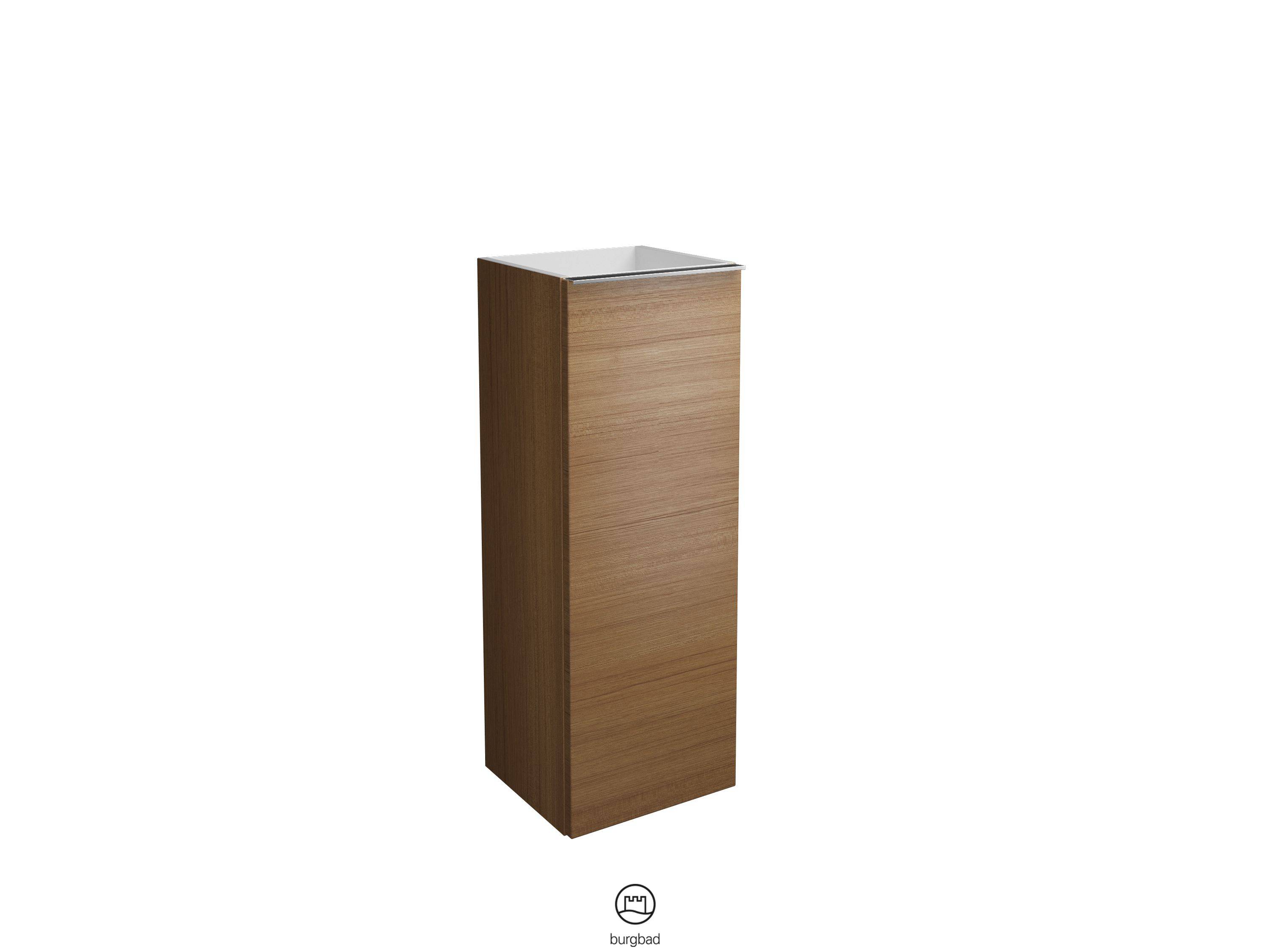 burgbad Fiumo Halbhochschrank 960x350x320 Tectona Dekor Zimt