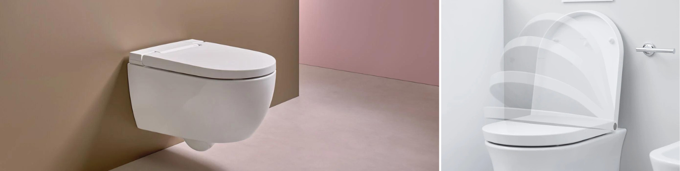 WC-Sitz mit Absenkautomatik.