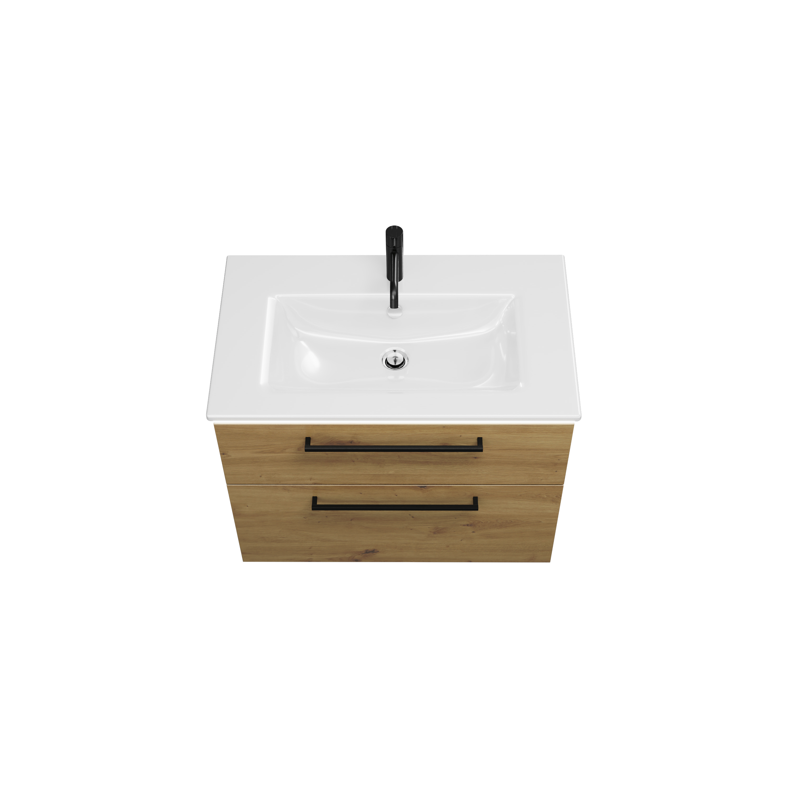 burgbad Eqio Slim Badmöbel-Set SHBU082 Eiche Dekor Urban/Alpinweiss