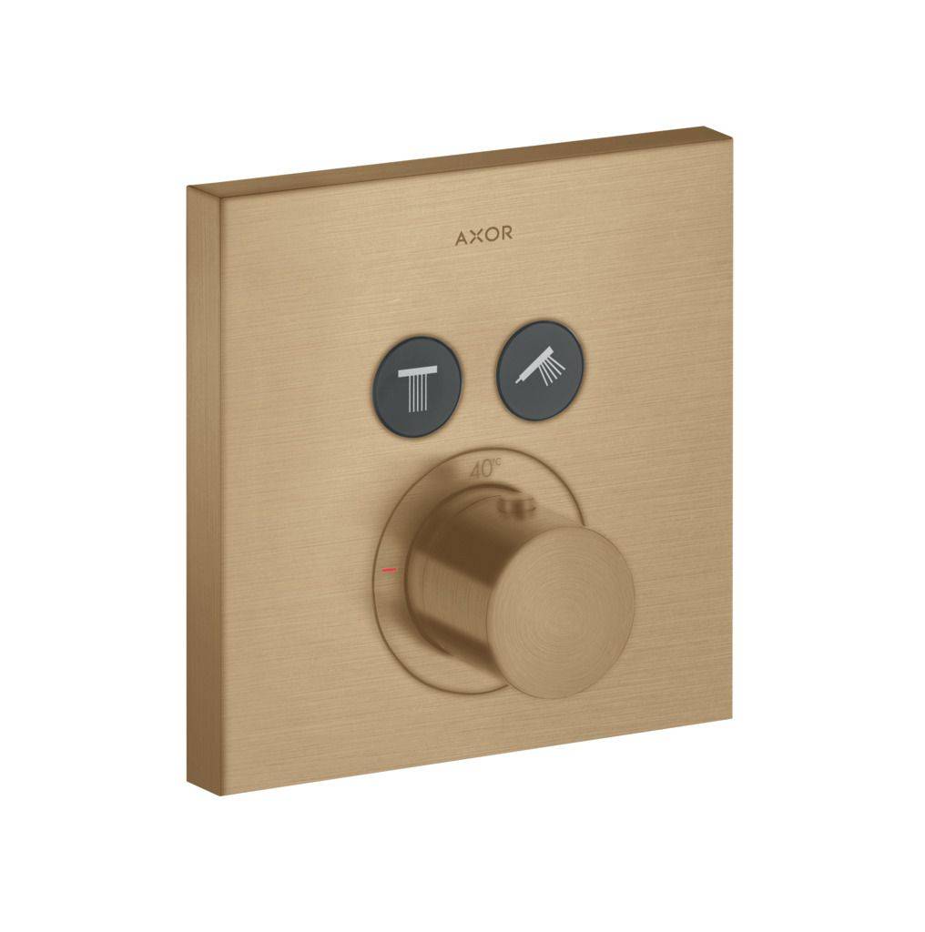 ShowerSelect Square Thermostat Unterputz für 2 Verbraucher