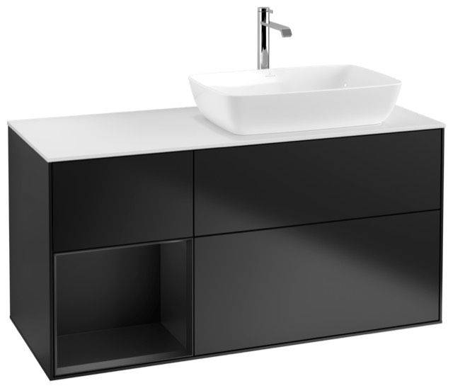 Villeroy & Boch Finion Waschtischunterschrank 1200 x 603 x 501mm, Abdeckplatte weiß matt