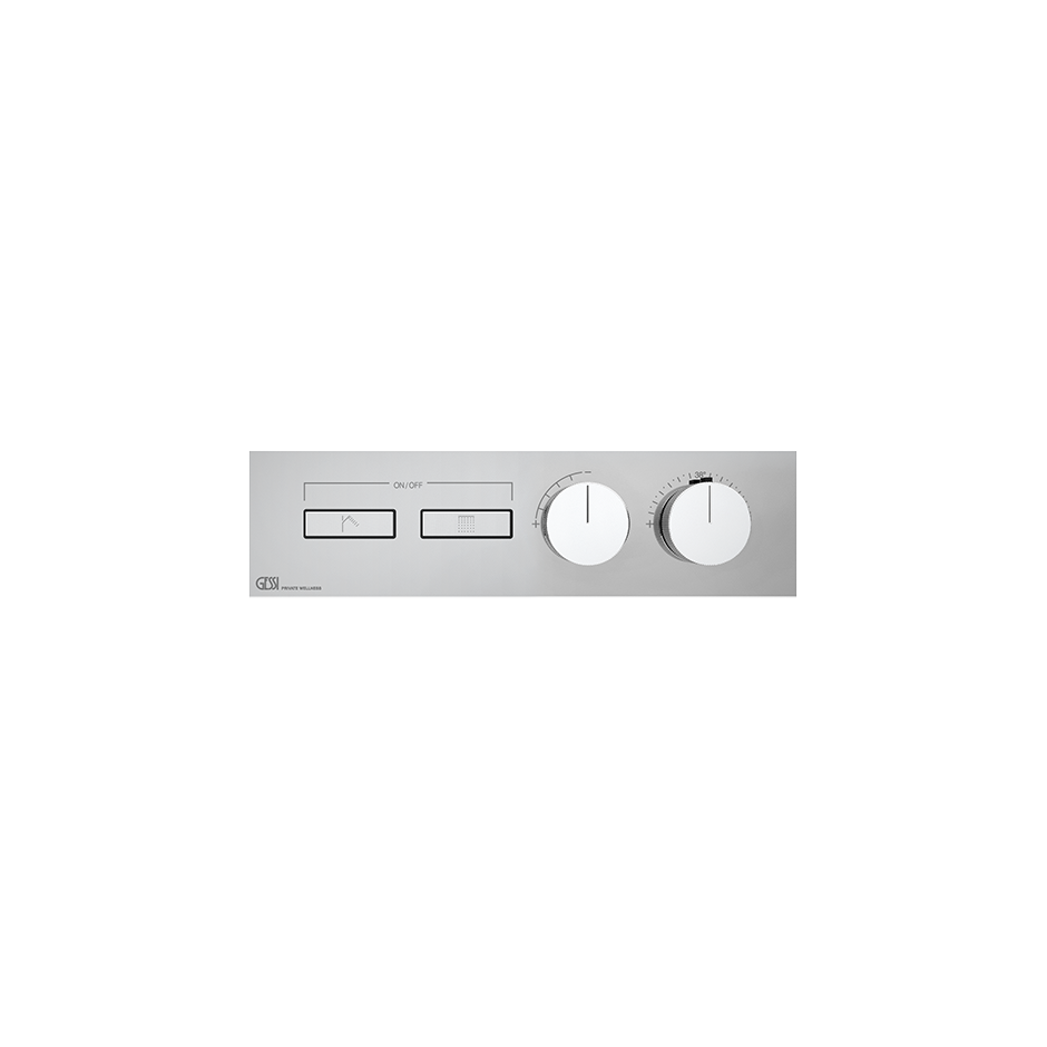 Gessi Hi-Fi Unterputz-Thermostat für 2 Verbraucher, 3/4