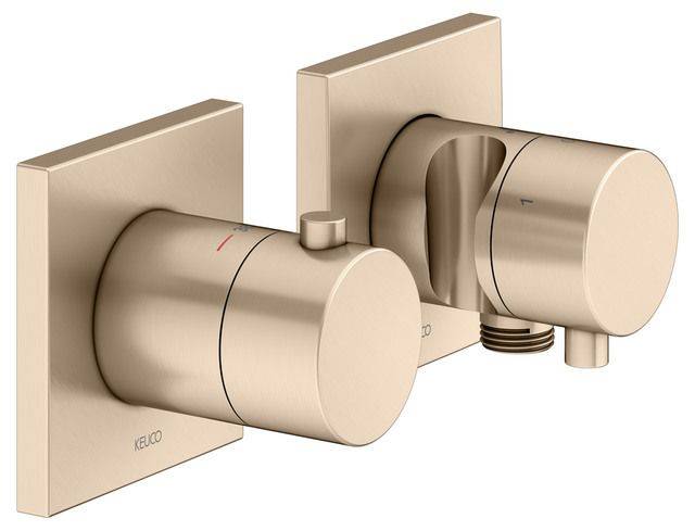 Edition 11 Thermostatarmatur Set für 3 Verbraucher, mit Schlauchanschluss/Brausehalter