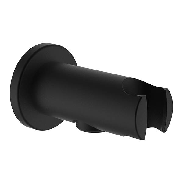 LAUFEN Twin Wandanschlussbogen mit Brausehalter Titanschwarz matt
