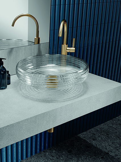 Glassdesign Scenic Astro Aufsatzwaschtisch Cristallo de Medici