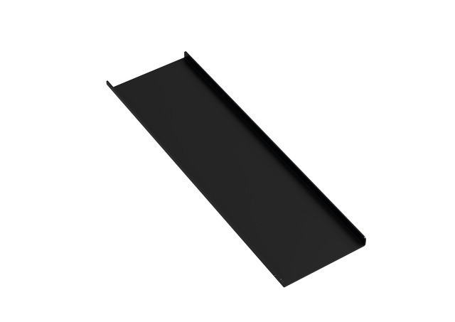 Ablage 360mm, pulverbeschichtet schwarz tiefmatt