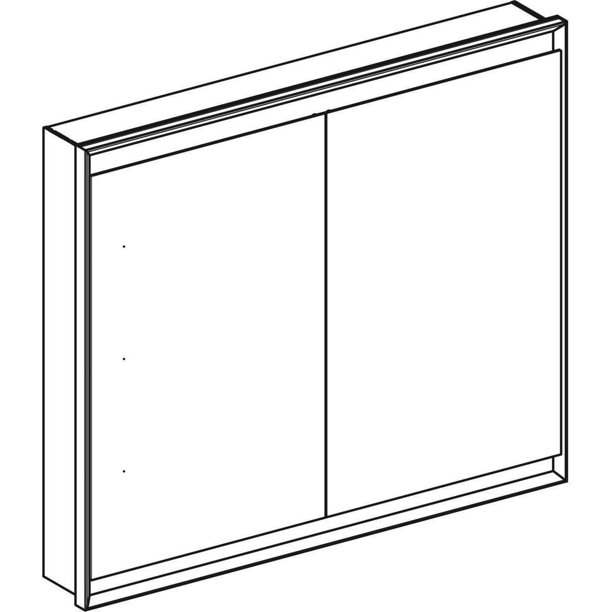 ONE Einbau-Spiegelschrank mit ComfortLight  105 x 90 x 15cm