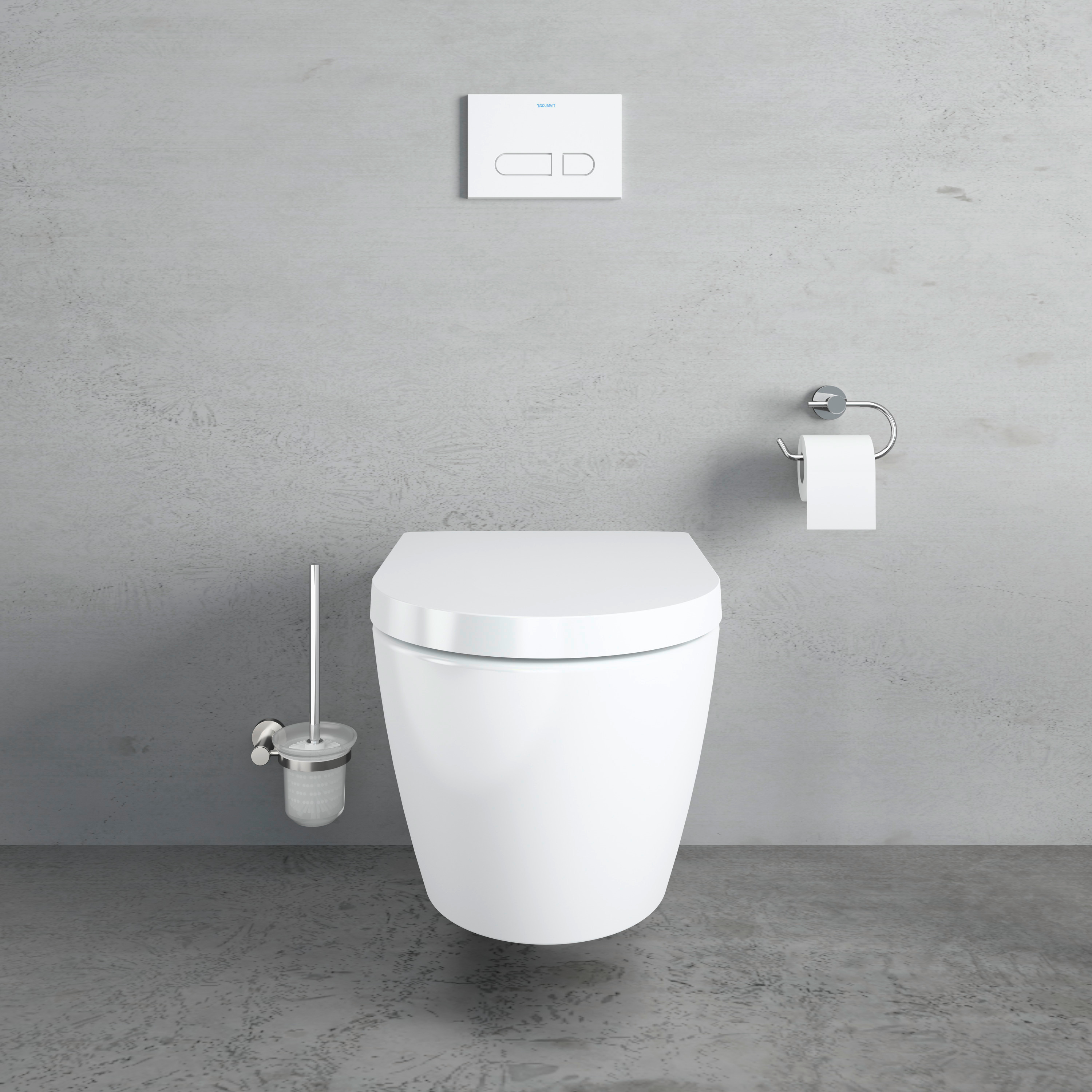 Me by Starck Wand-WC Set mit Vorwand-Element und Betätigungsplatte Beta 100 weiß