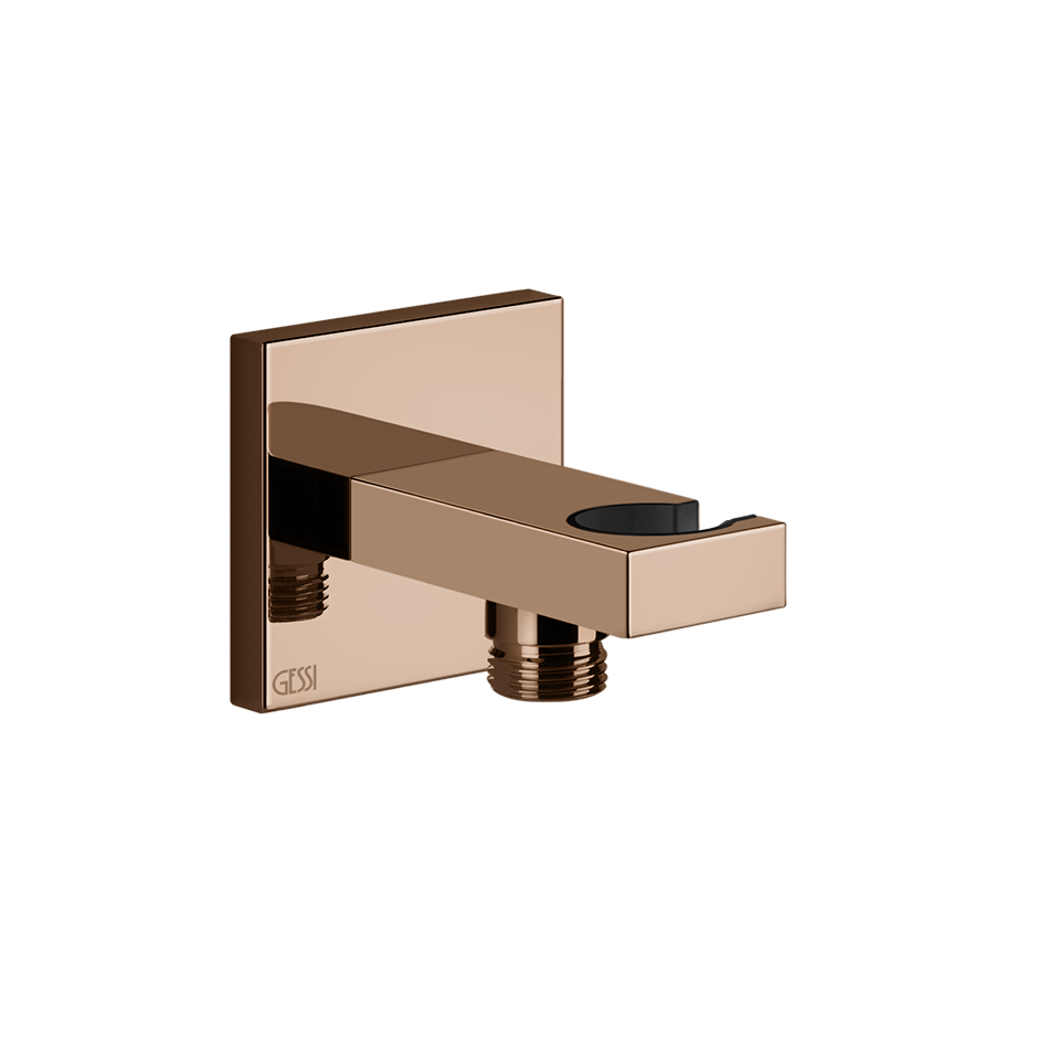 Gessi Rettangolo Wandanschlussbogen mit Brausehalter