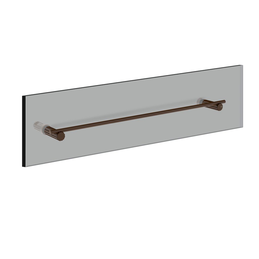 Gessi Incastri Badetuchhalter für Glaswand, 60cm, dark bronze