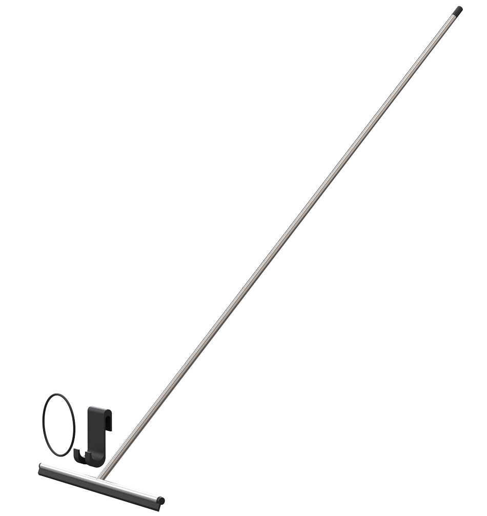 NOVA2 Shower glass squeegee polished stainless steel