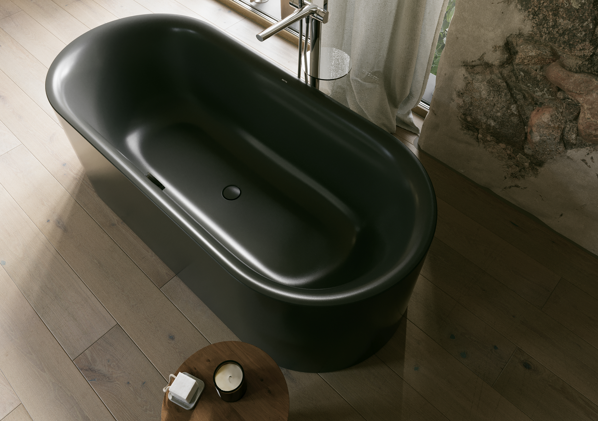 Bette Lux Oval Silhouette freistehende Badewanne