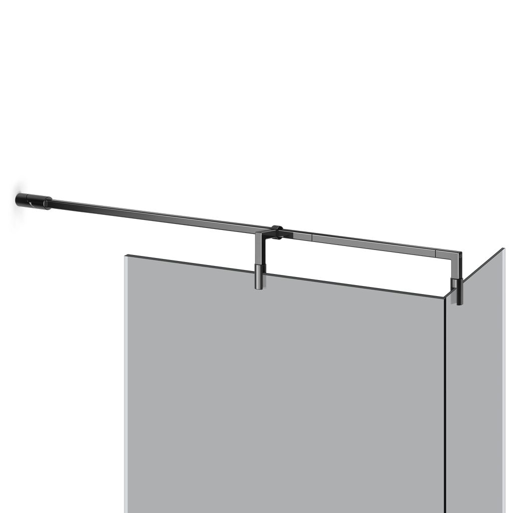 Gessi SHOWER G Glashaltearm T-Form,verstellbar Metall schwarz