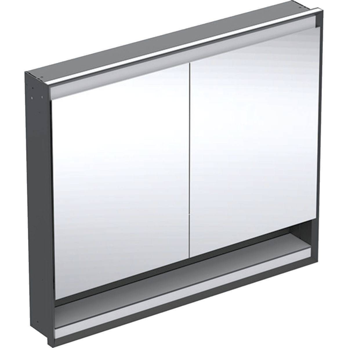 ONE Einbau-Spiegelschrank mit Nische und ComfortLight, 105 x 90 x 15cm
