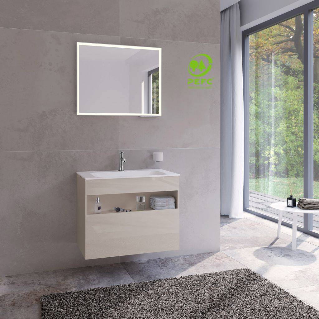 Stageline vanity base for ceramic washbasin, 800mm
