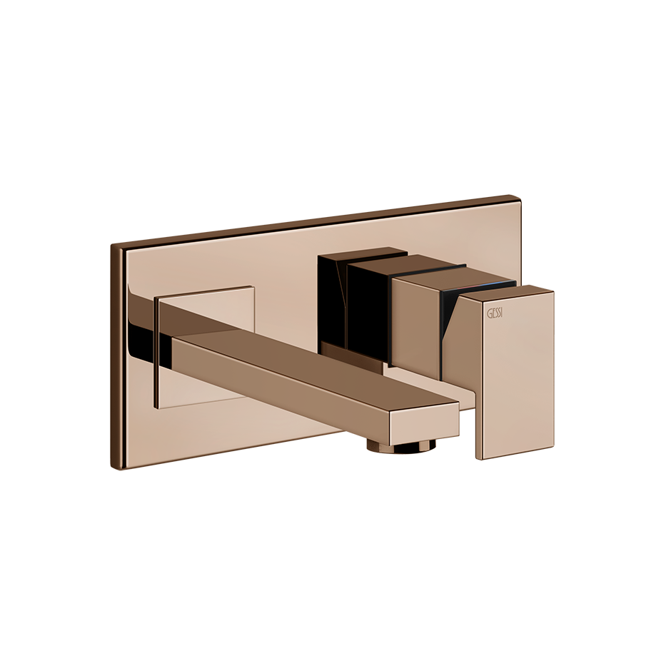 Gessi Rettangolo Wand-Einhebelmischer mit festem Auslauf, 147mm