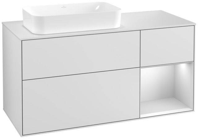 Villeroy & Boch Finion Waschtischunterschrank 1200 x 603 x 501mm, Abdeckplatte weiß matt