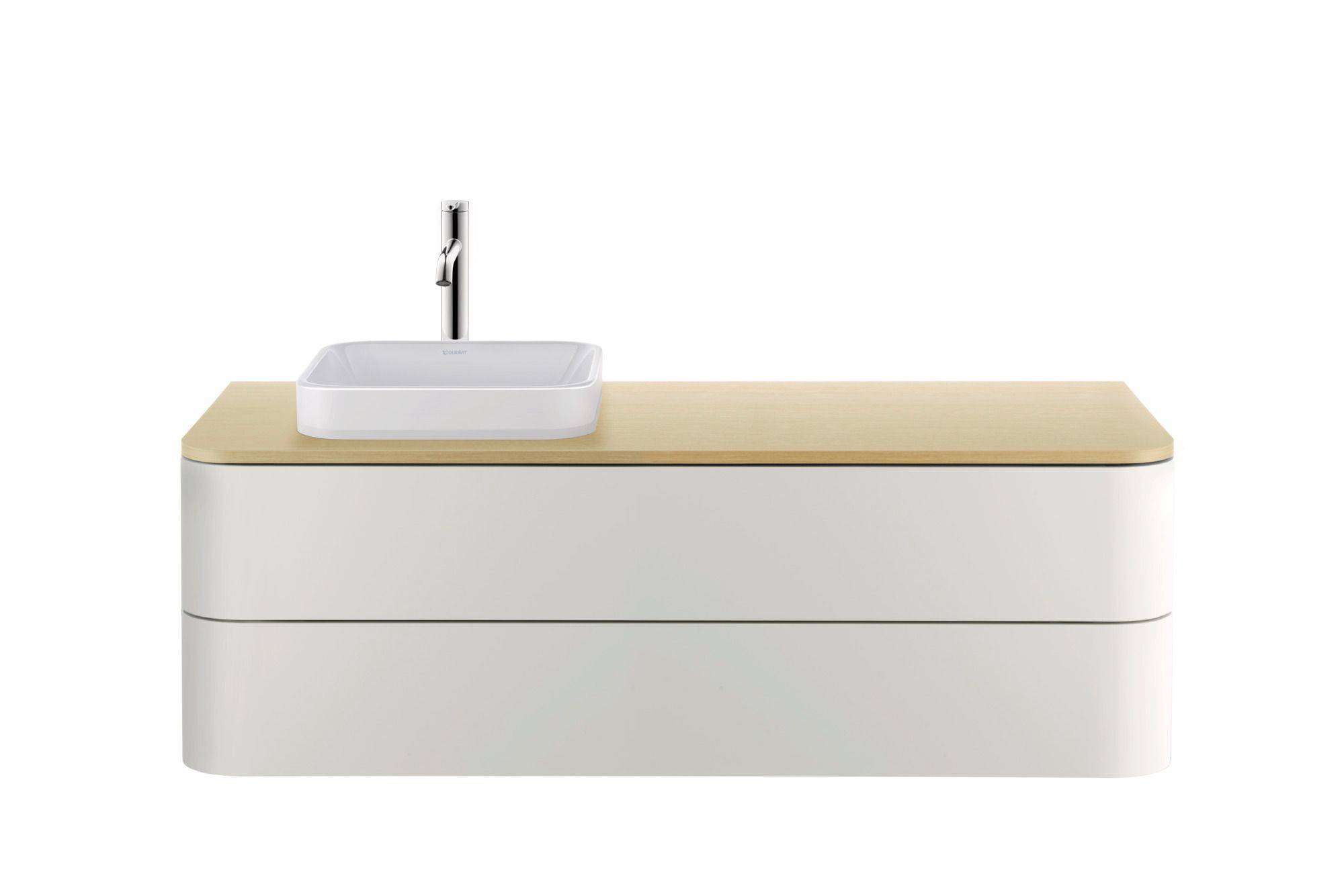 Happy D.2 Plus Konsolenplatte mit einem Ausschnitt, 1300 x 550mm