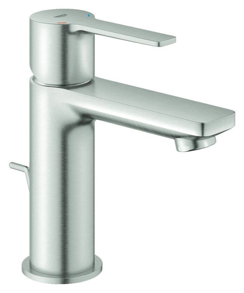 GROHE Lineare Einhand-Waschtischbatterie XS-Size, mit Zugstangen-Ablaufgarnitur