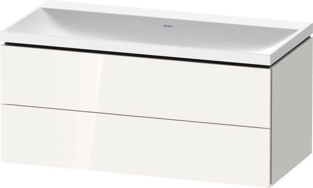 Duravit L-Cube c-shaped Badmöbel-Set 1000mm Weiß Hochglanz Dekor