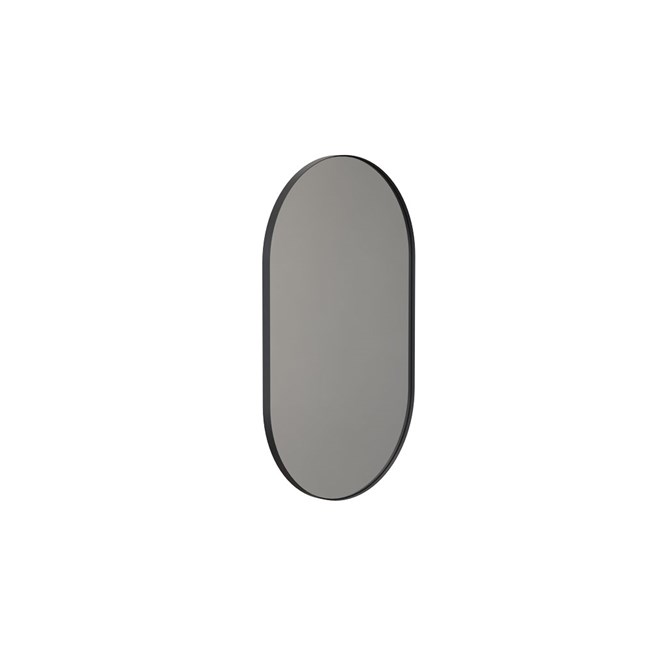 UNU Wandspiegel 4145 oval schwarz matt