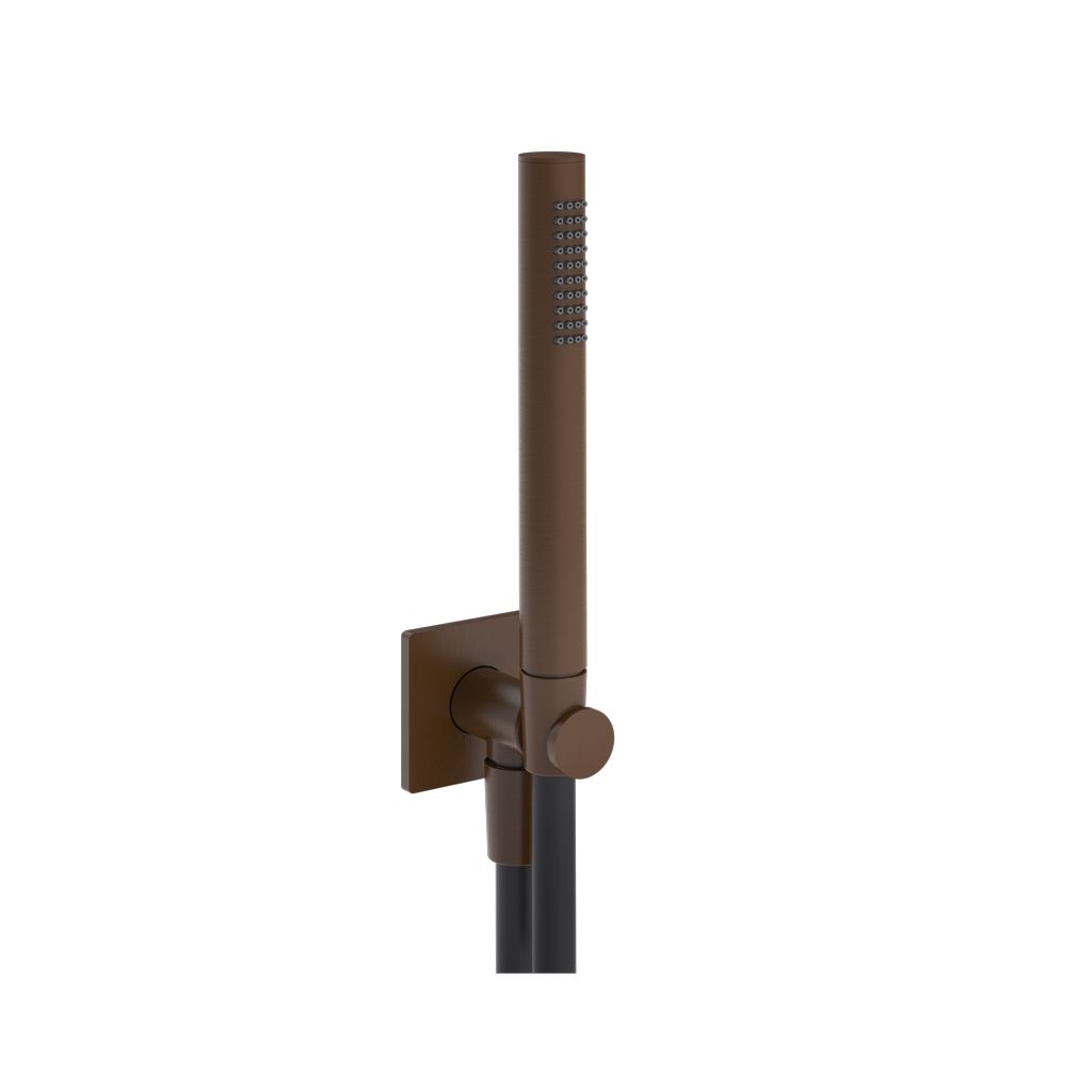 Gessi Inverso Rigato Brause-Set dark bronze