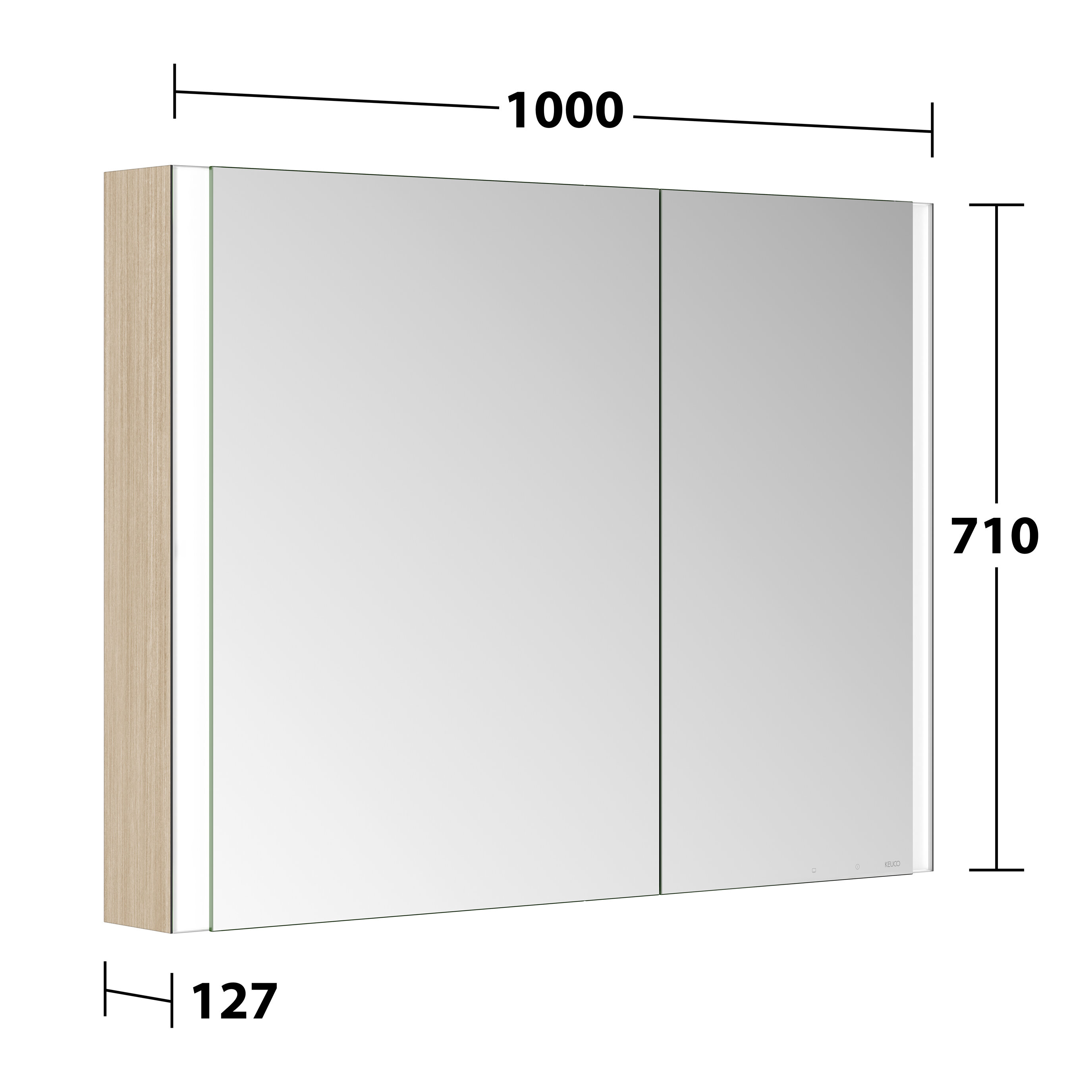 311201450039_15 Royal ALVEUM LED Spiegelschrank 100cm