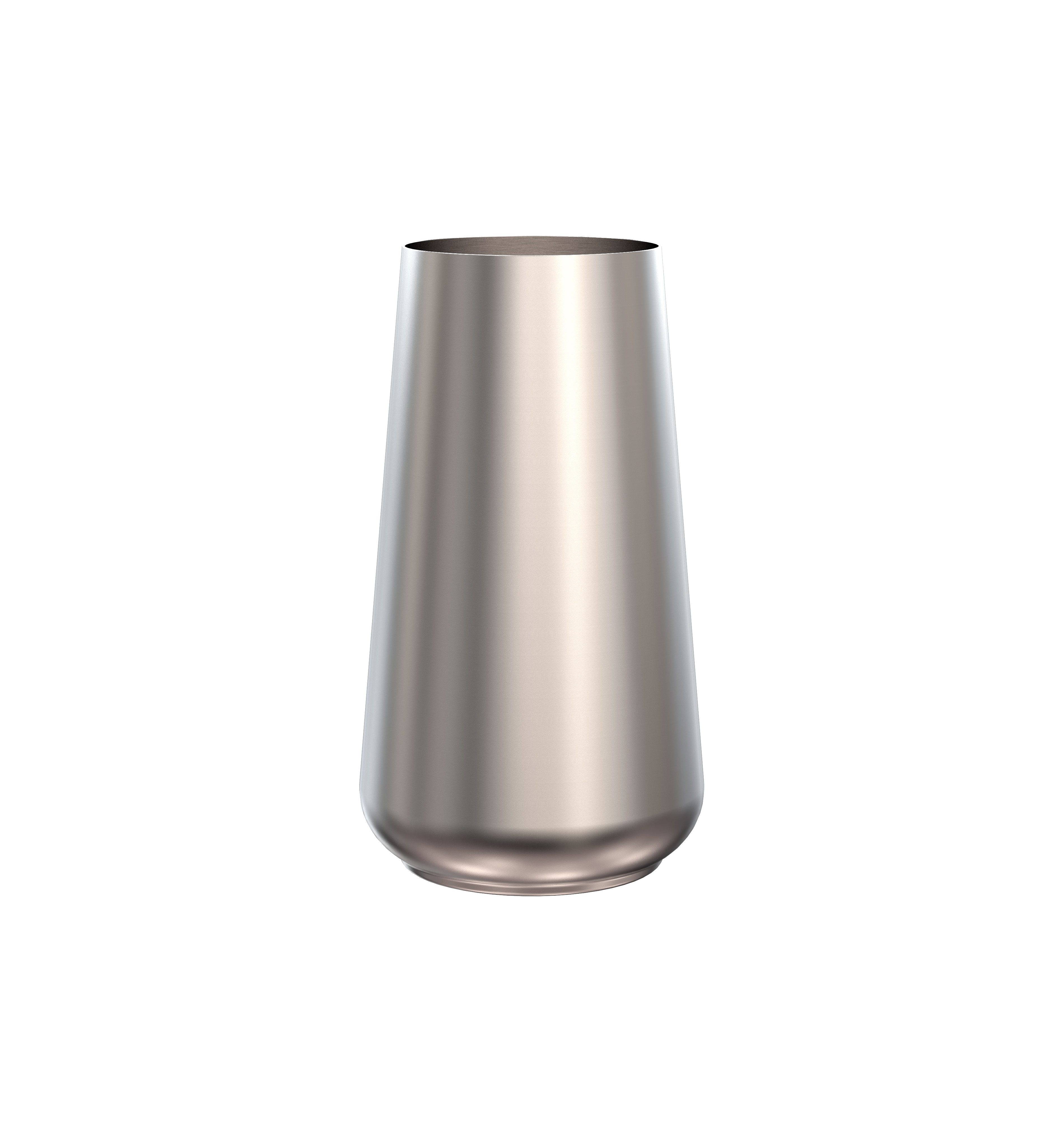 RONDO vase 5130, brushed stainless steel