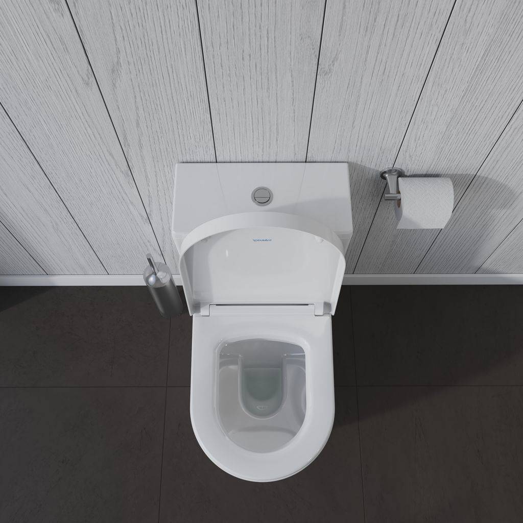ME by Starck Stand-WC für Kombi 650 mm Tiefspüler, Abgang senkrecht, weiß
