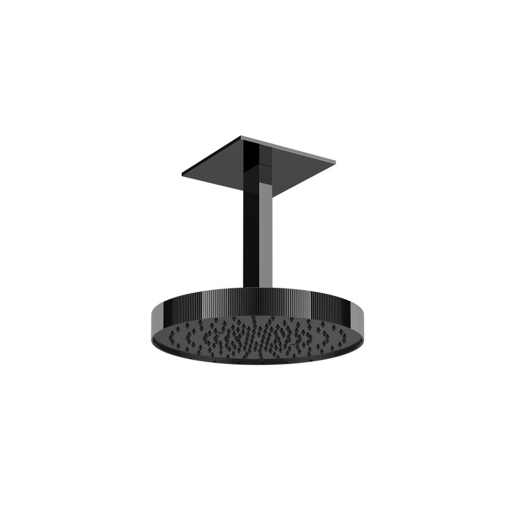 Gessi Inverso Rigato Kopfbrause Metall schwarz