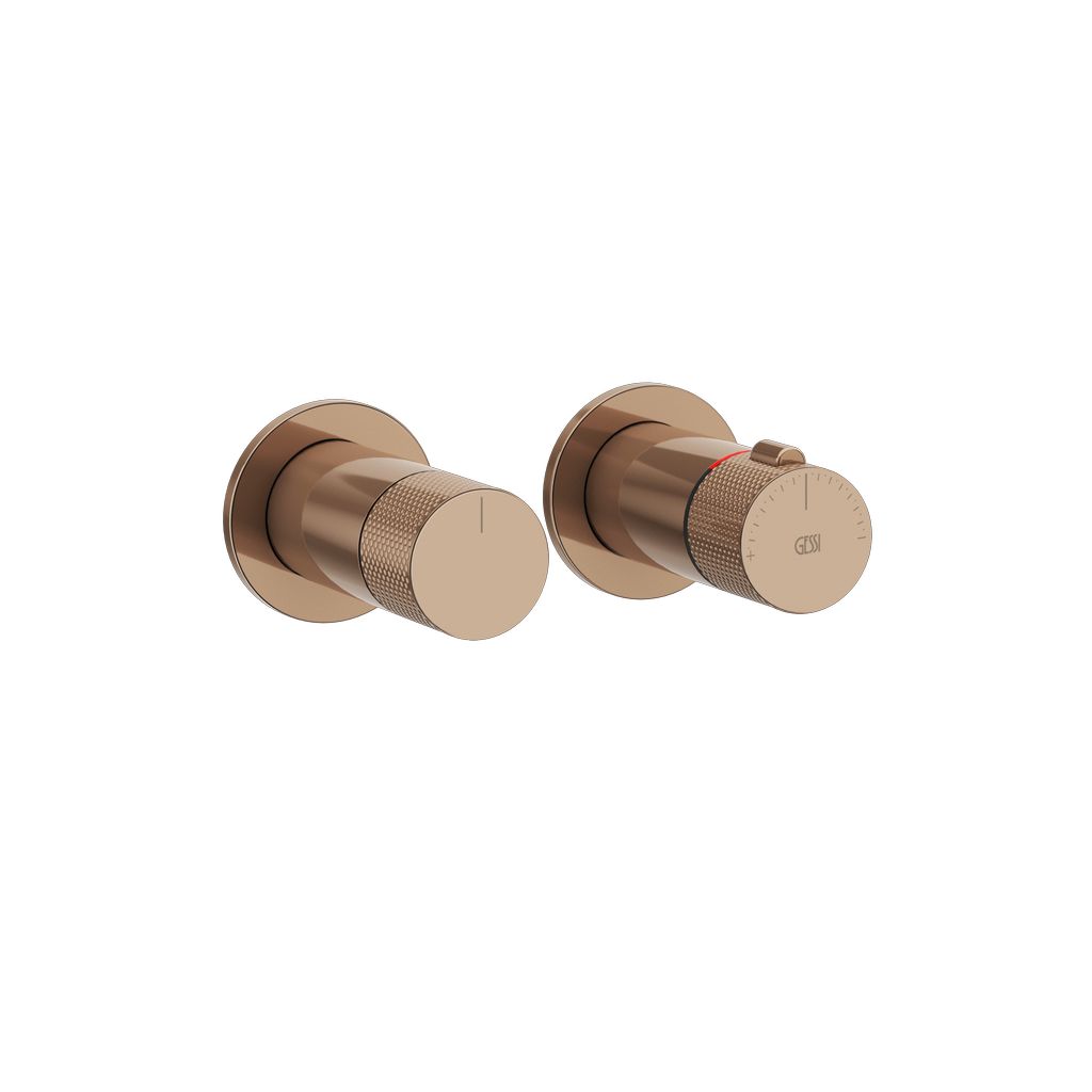 Gessi Inciso Thermostat, 1-Weg, Kupfer PVD