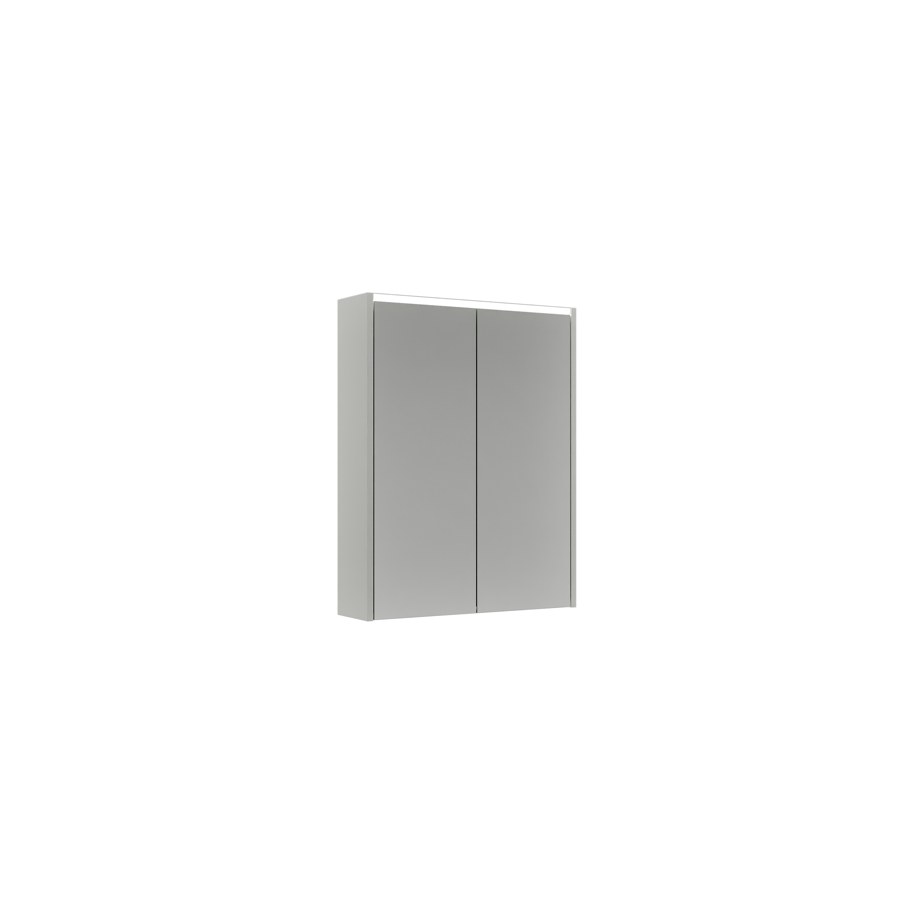 Devio Spiegelschrank 600mm Weiß Matt