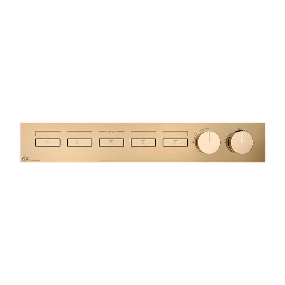 Gessi Hi-Fi Unterputz-Thermostat für 5 Verbraucher, 3/4