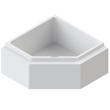 Schedel Wannenträger für Villeroy & Boch Loop & Friends Duo 1400x1400 Ablg. 5-Eck LFS