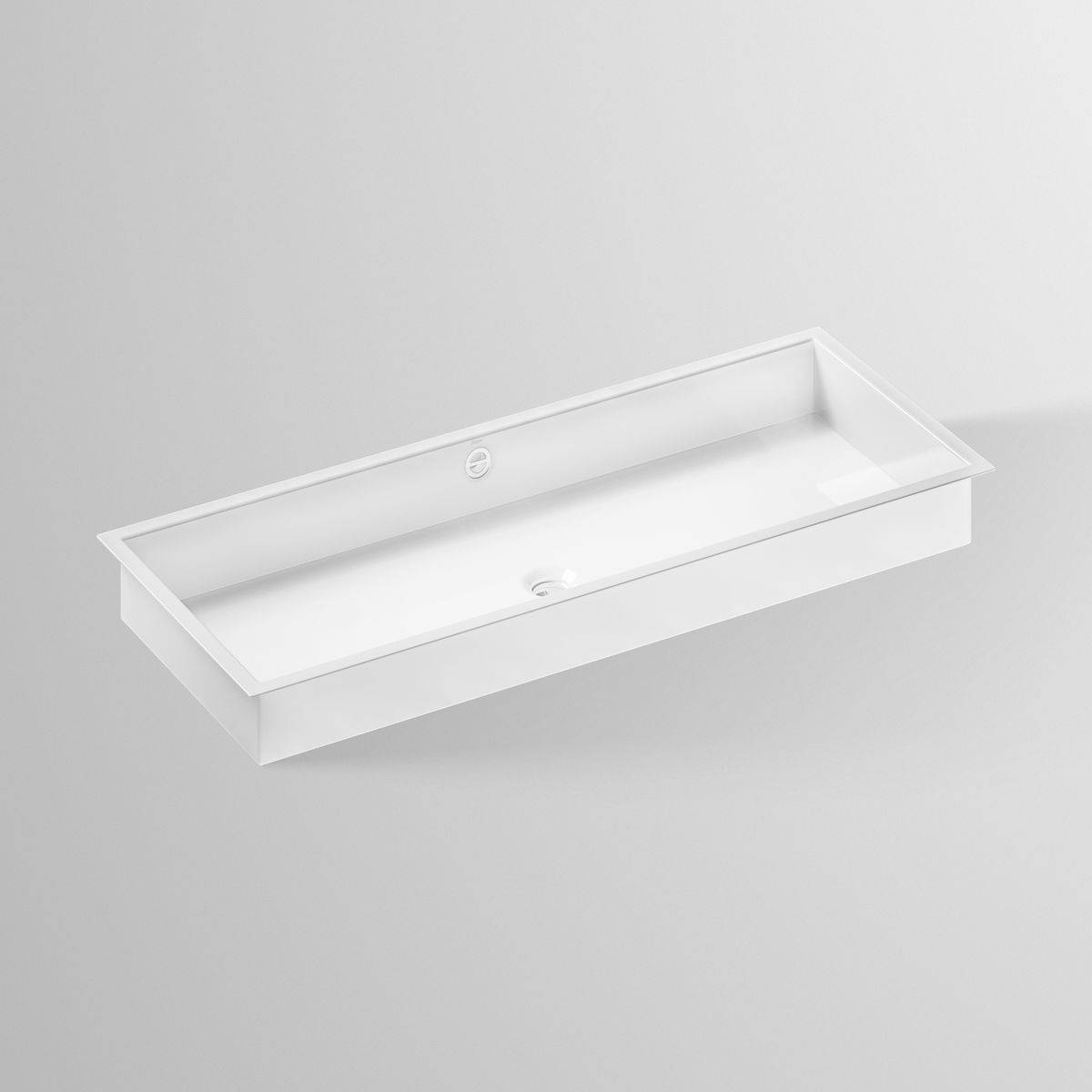 UB.ME1000 Unterbaubecken Metaphor 1004x379mm, ohne Hahnloch, mit Überlauf