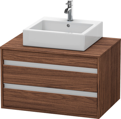 Duravit Ketho Waschtischunterbau wandhängend KT6654 800 x 550mm, für Aufsatzbecken mittig