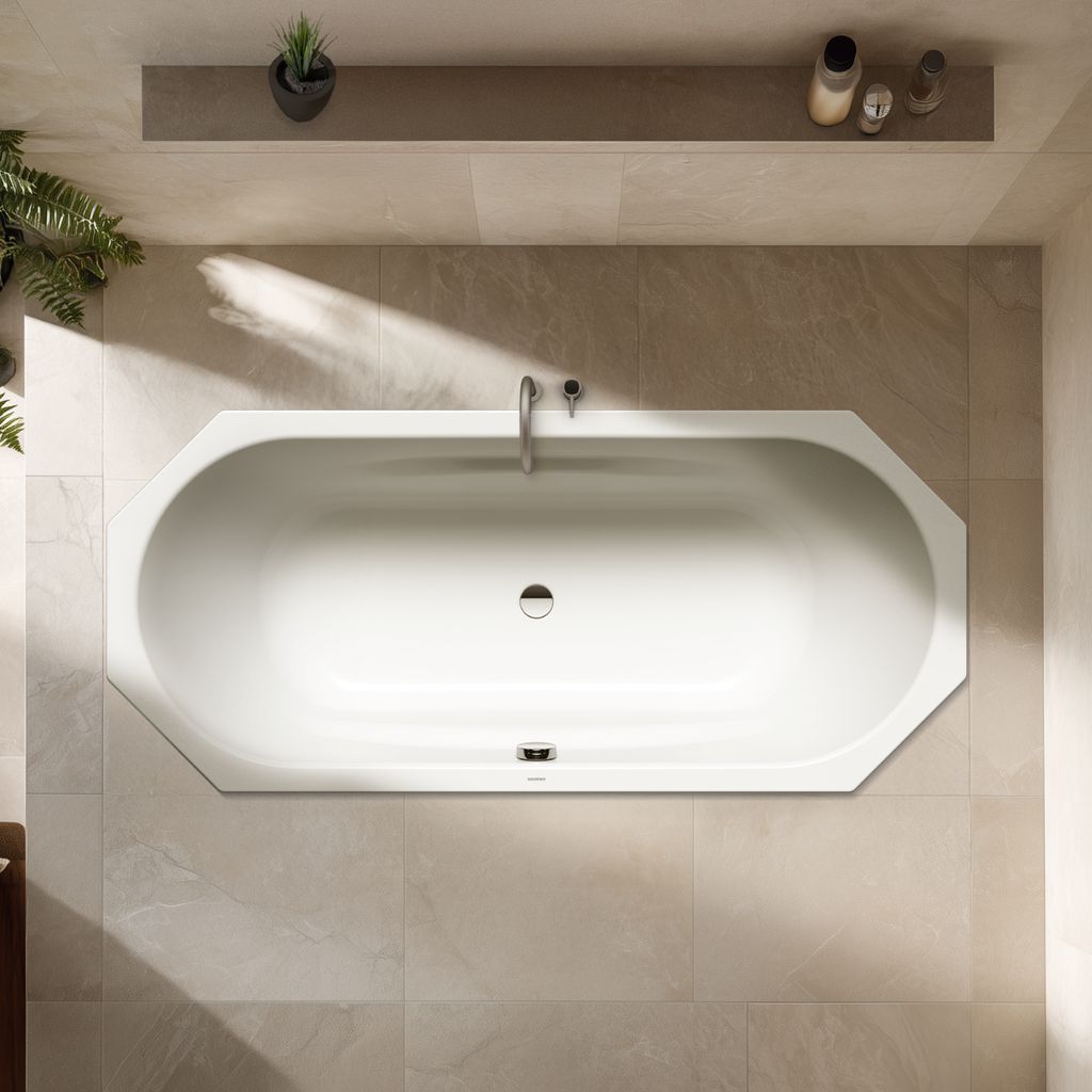 Kaldewei Vaio Duo 8 Achteck-Badewanne; Modell 953; 1800 x 800 x 420mm