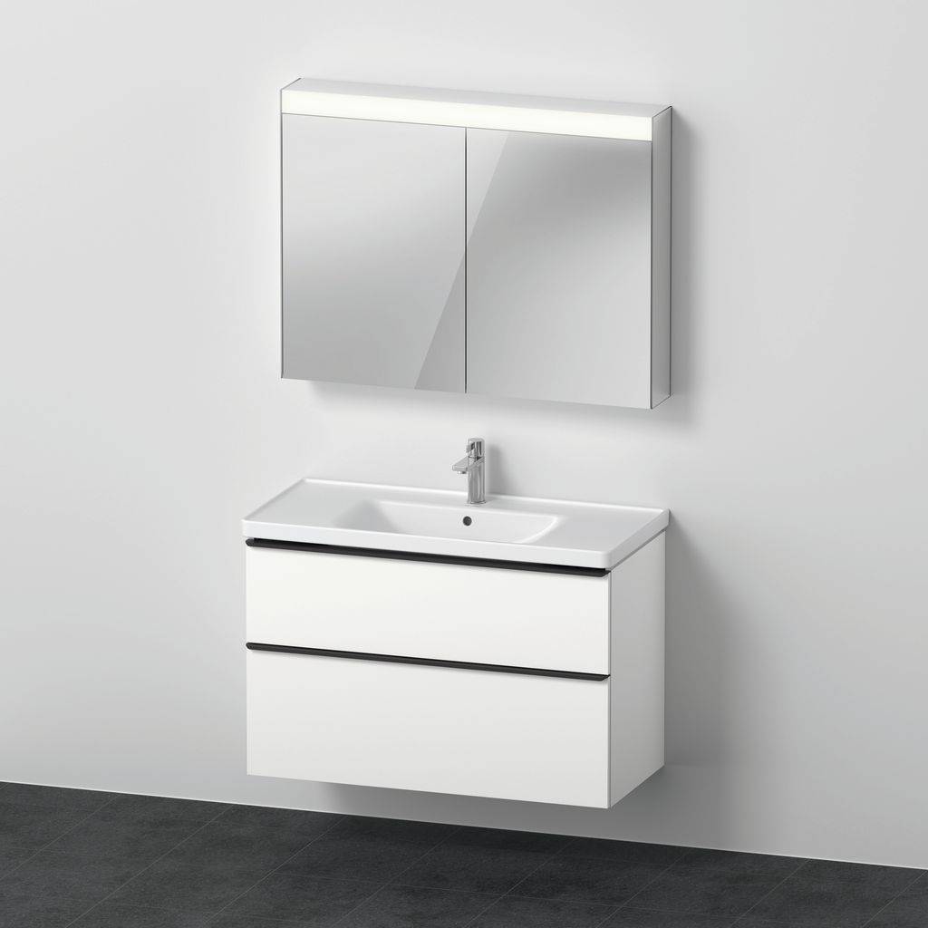D-Neo Möbel-Set wandhängend, mit Spiegelschrank,  1000x480x2000 mm