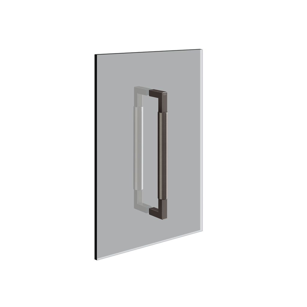 Gessi Shower G Doppel-Duschtürgriff Unito, 30cm, Metall schwarz gebürstet