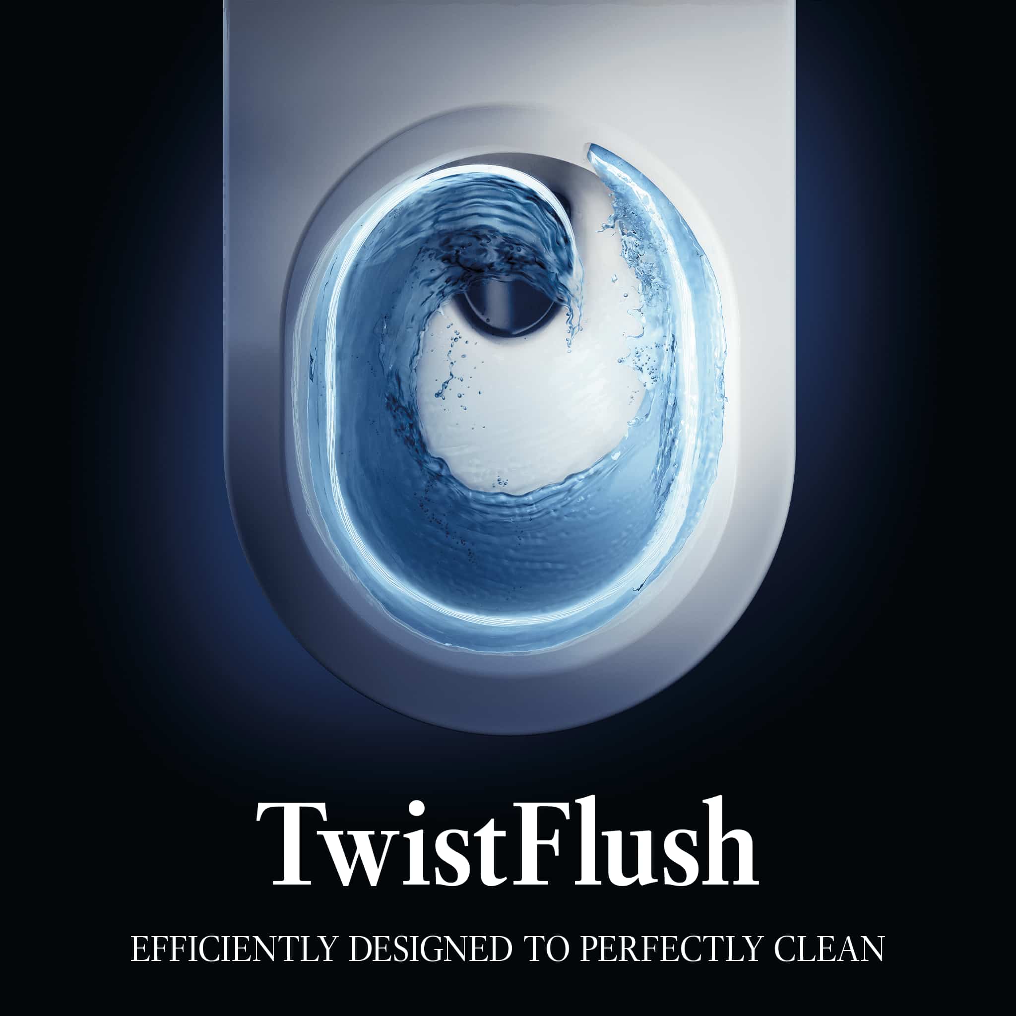 Villeroy & Boch TwistFlush: Wassersparende Toilettenspülung.