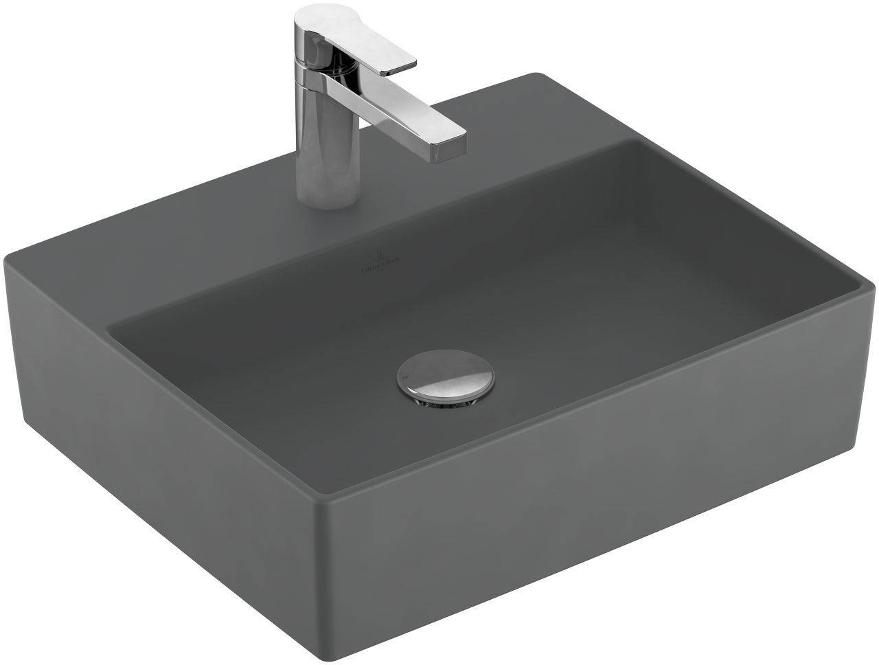 Villeroy & Boch Memento 2.0 Aufsatzwaschtisch 500 x 420mm, mit Hahnloch, ohne Überlauf