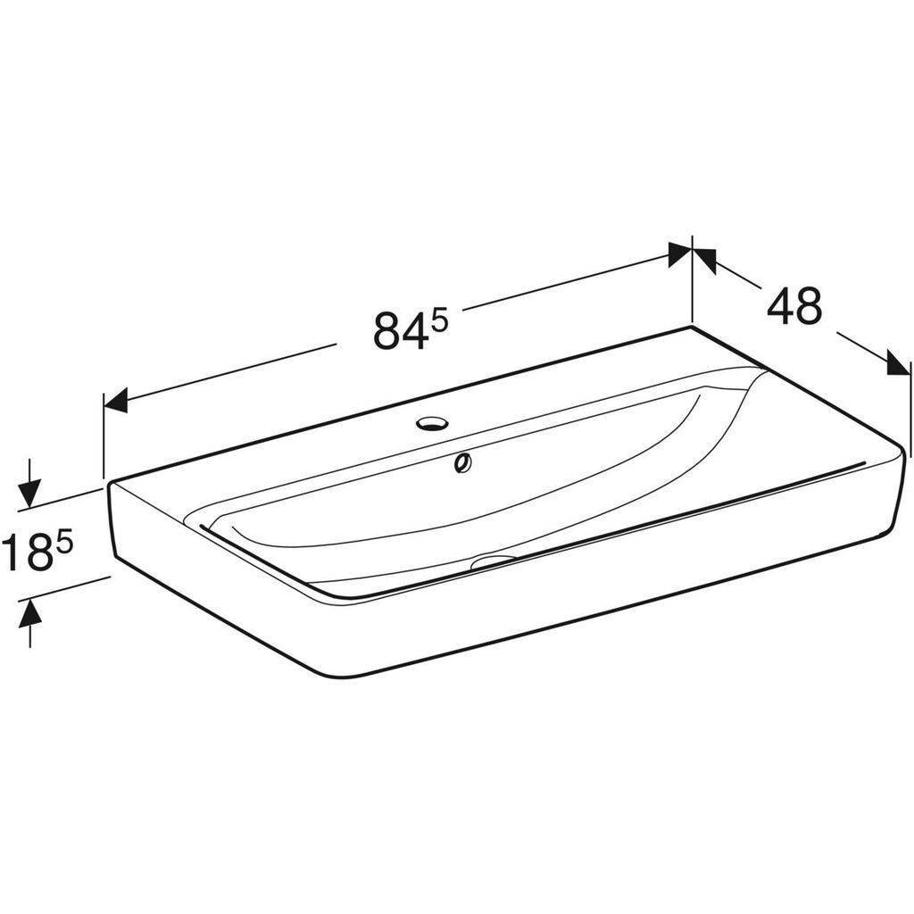 Renova Plan Aufsatz-Waschtisch 85cm
