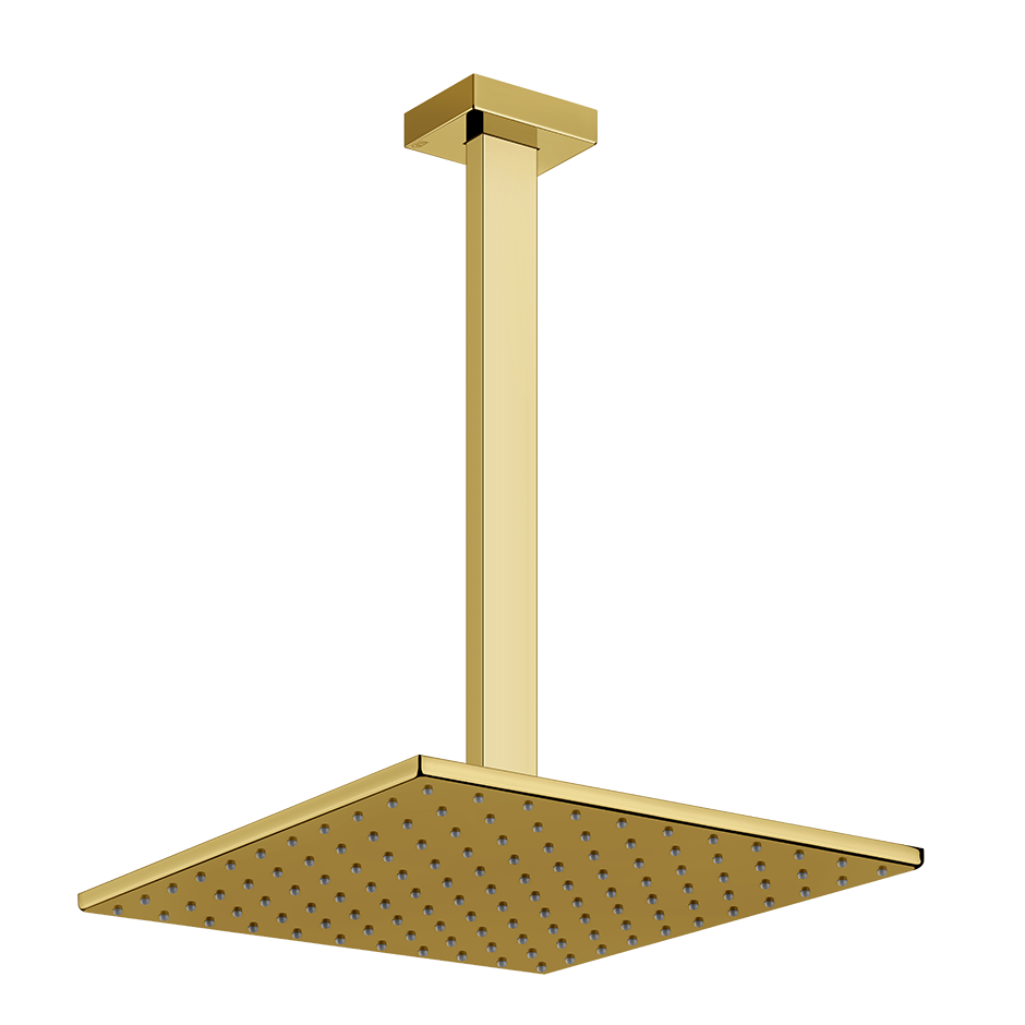 Gessi Rettangolo Kopfbrause mit Deckenanschluss 300 x 300mm, Wunschmaß