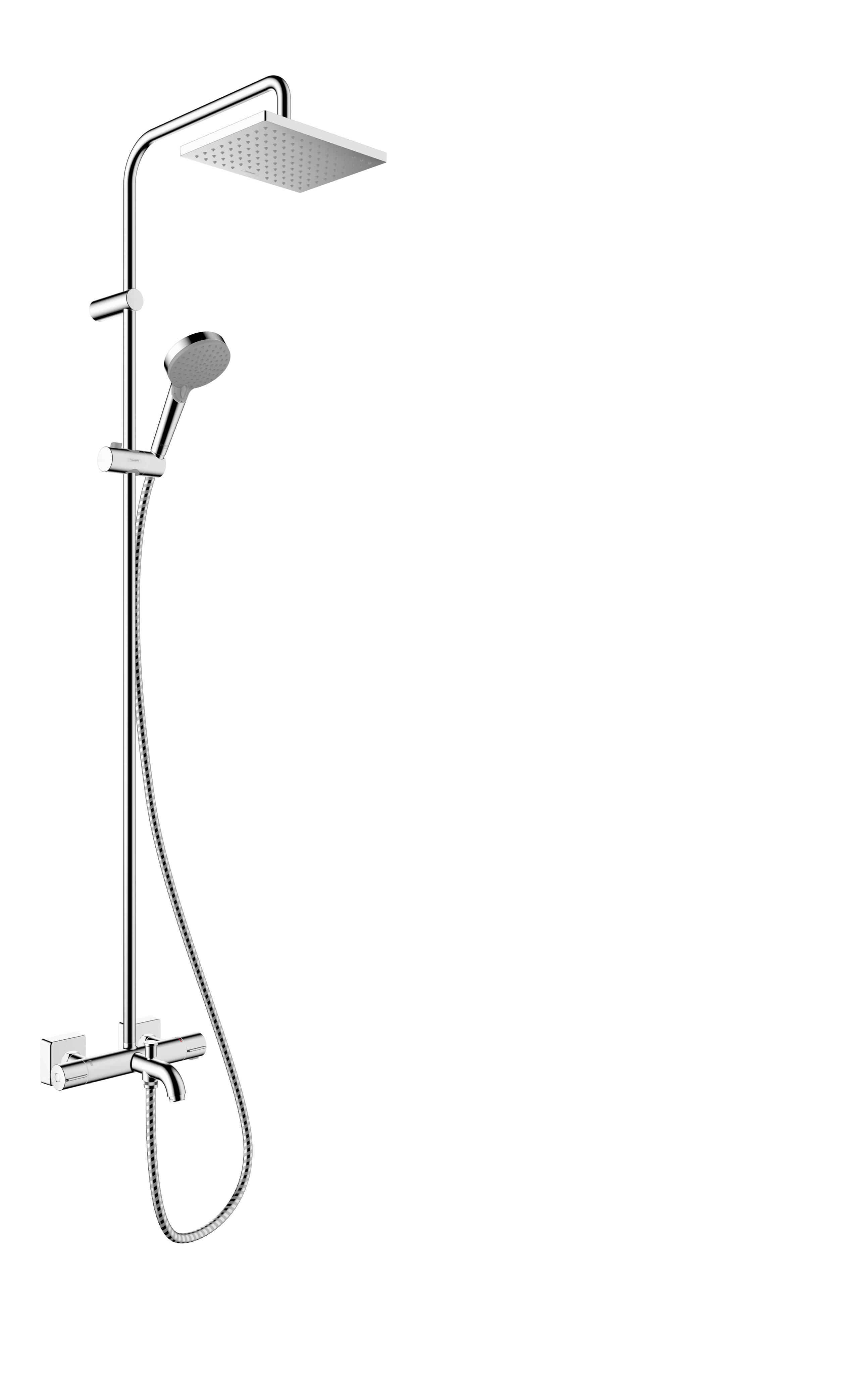 Hansgrohe Vernis Shape Showerpipe 230 1jet EcoSmart mit Wannenthermostat